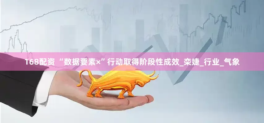 168配资 “数据要素×”行动取得阶段性成效_栾婕_行业_气象